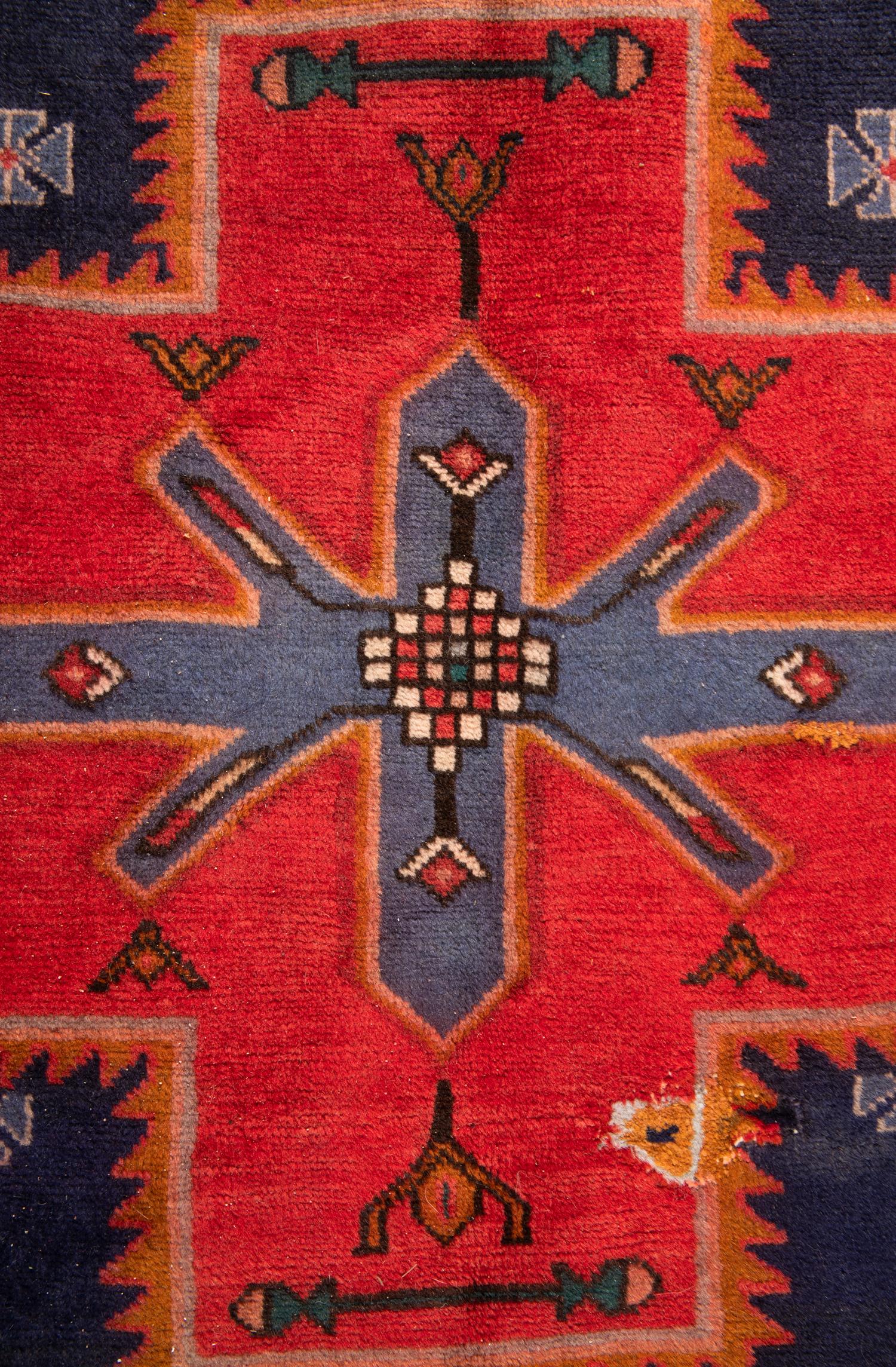 A Caucasian Style Wool Rug