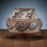 San Ildefonso Polychrome Pottery Jar