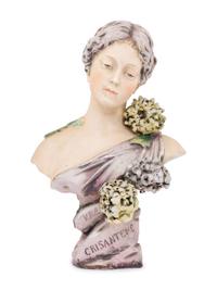 An Austrian Pottery Amphora Bust