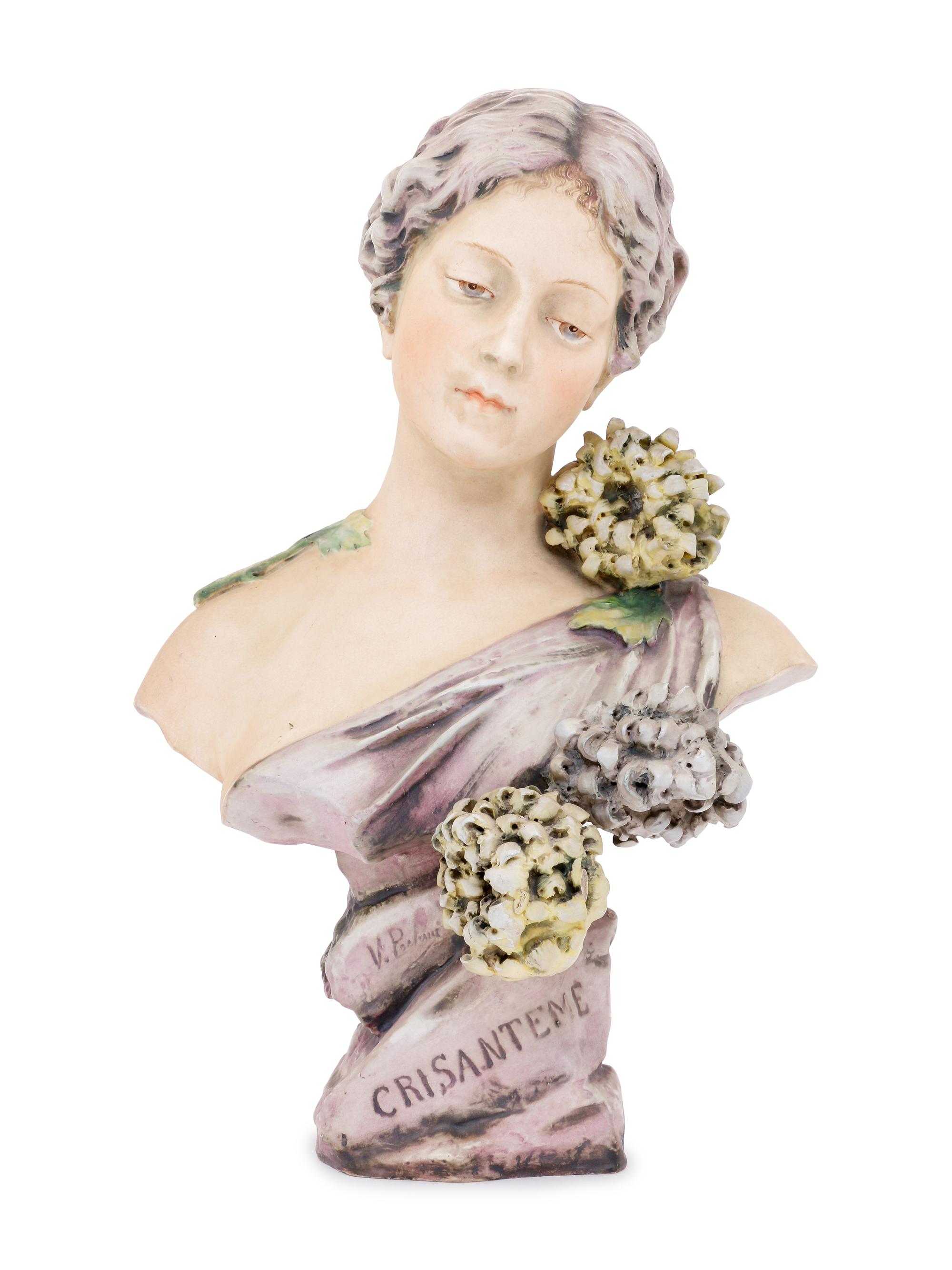 An Austrian Pottery Amphora Bust