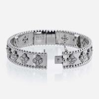 A Van Cleef and Arpels 18K White Gold and Diamond Bracelet