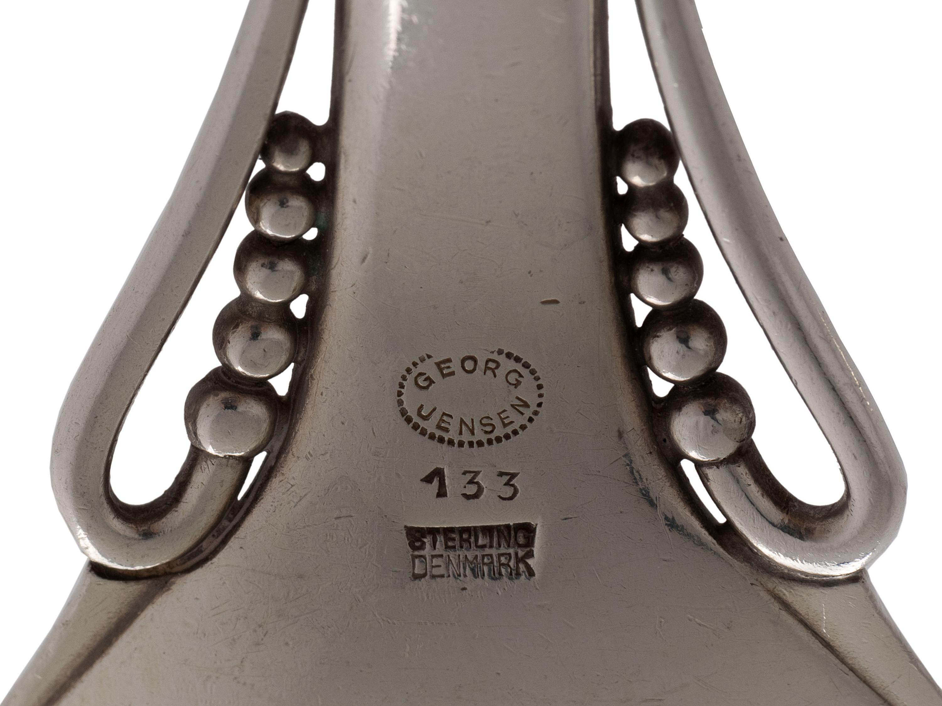 A Two-Piece Silver Salad Serving Set
