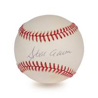A Hank Aaron Single Signed Autograph Baseball (Beckett Authentication Services Letter),