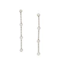 WHITE GOLD AND DIAMOND DROP EARRINGS
