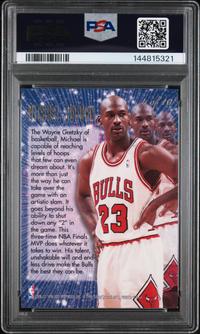 A 1995 Flair Michael Jordan New Heights Basketball Card No. 4 (PSA 9 MINT)