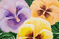 Day Lillies and Pansies (A Pair of Works)
