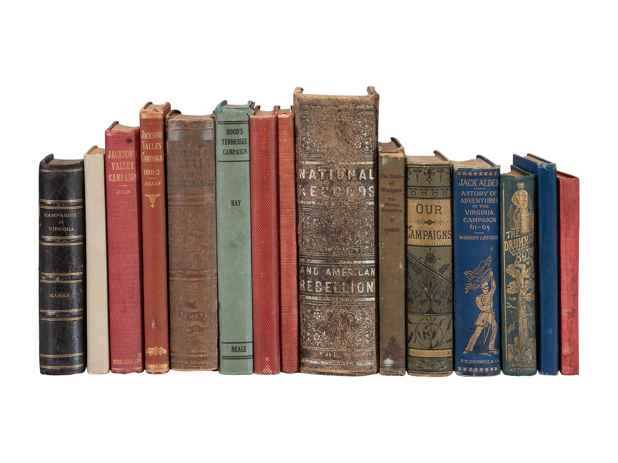 [CIVIL WAR]. Civil War campaign histories. 15 works in 15 volumes.