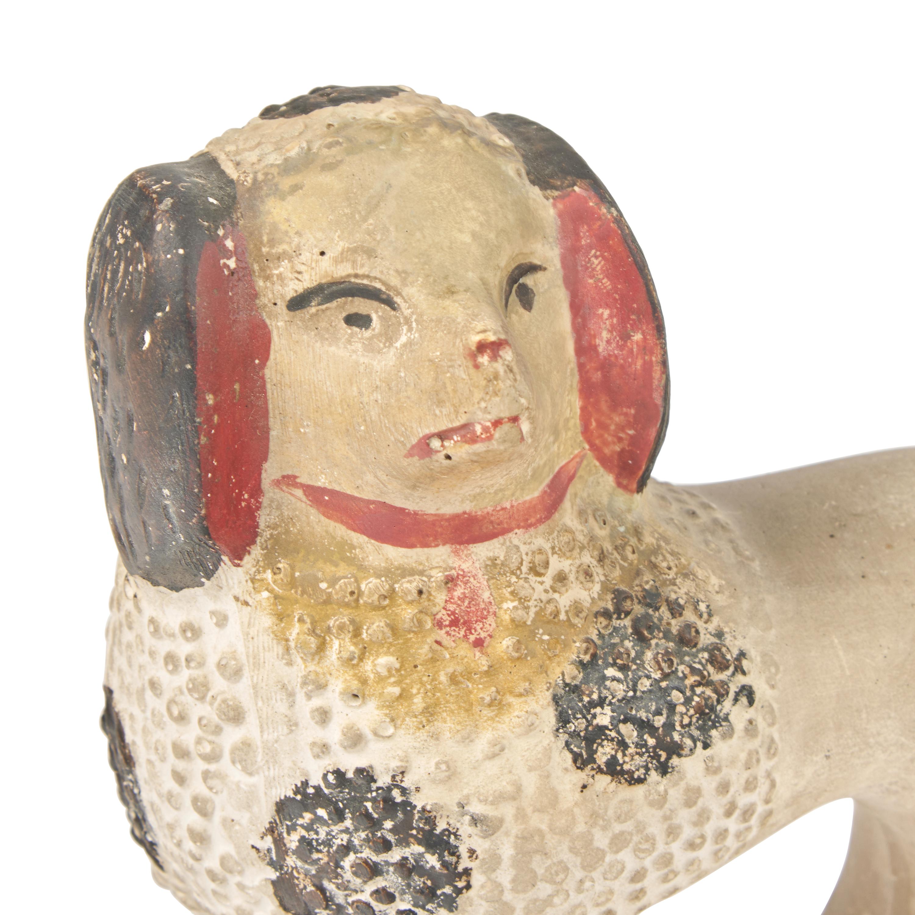 A Painted Chalkware Poodle