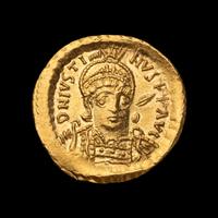 [ANCIENT] BYZANTINE EMPIRE. Justin I (c. 522-527). Av Solidus (4.7 g)