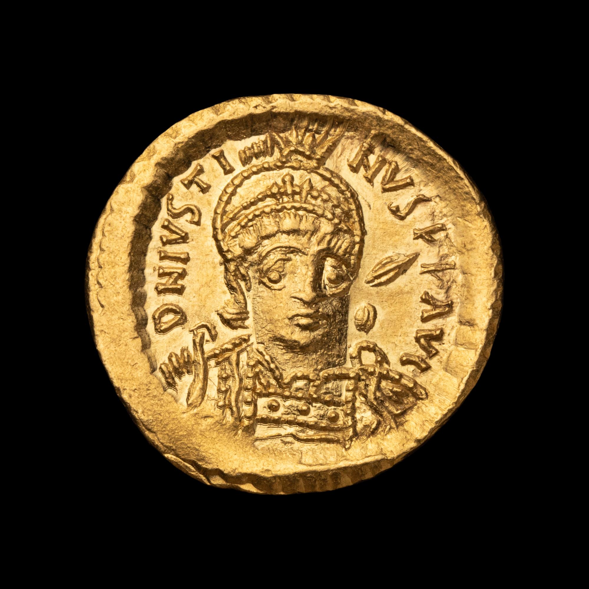 [ANCIENT] BYZANTINE EMPIRE. Justin I (c. 522-527). Av Solidus (4.7 g)