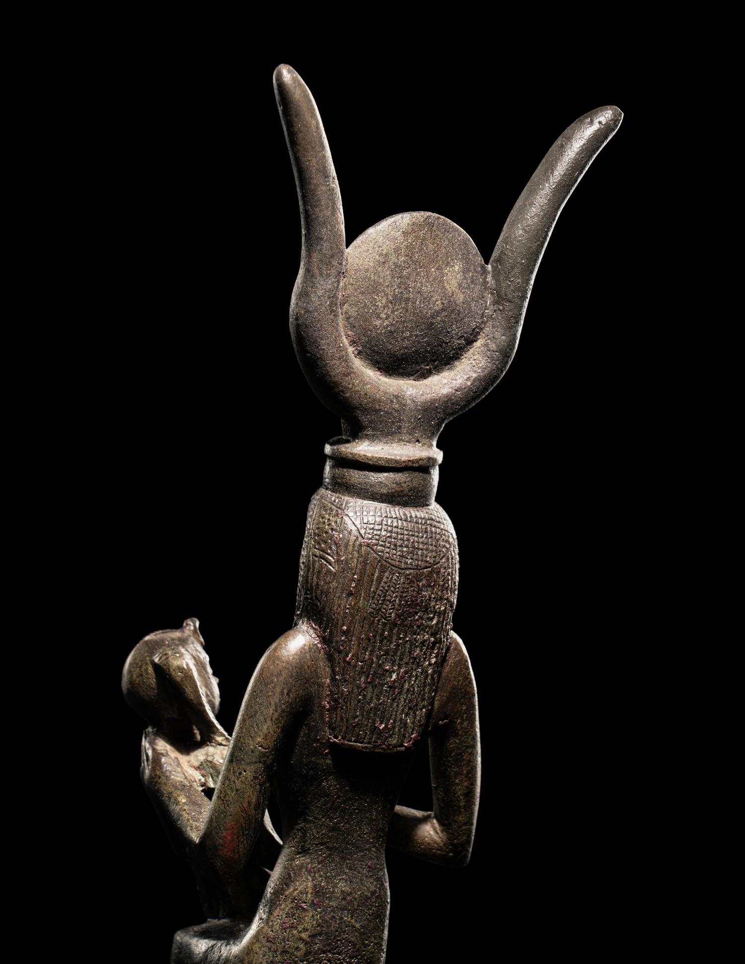 An Egyptian Bronze Isis and Horus