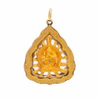 Yellow Gold 'Luang Phor Khun' Pendant