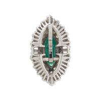 CONVERTIBLE EMERALD AND DIAMOND RING/PENDANT