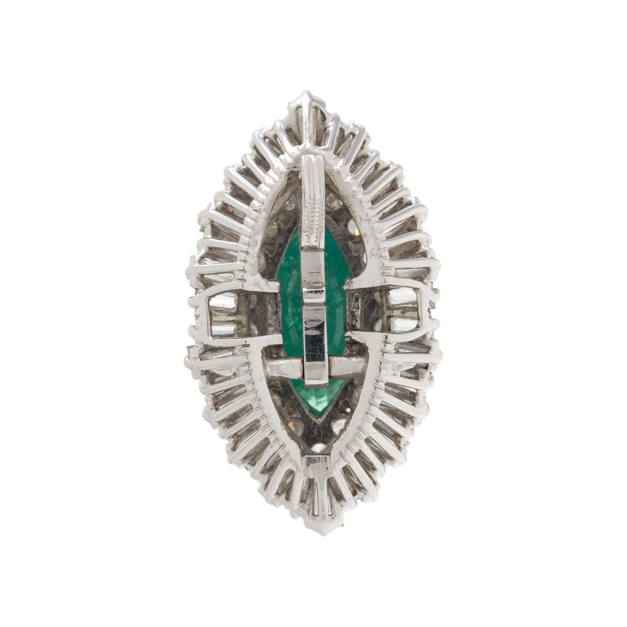 CONVERTIBLE EMERALD AND DIAMOND RING/PENDANT
