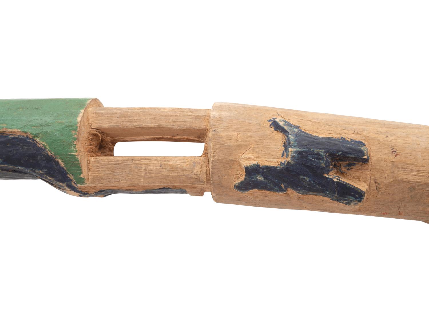 Two Carved and Painted Folk Art Canes