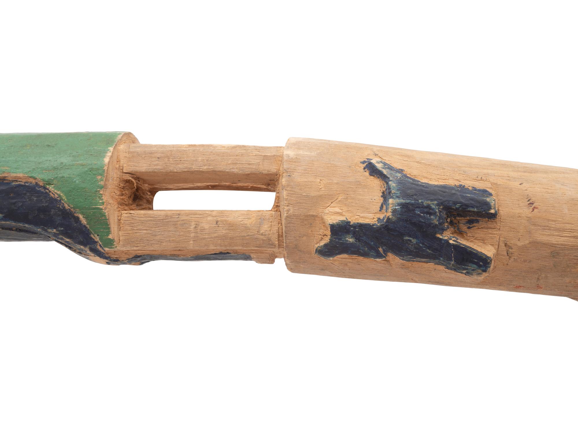 Two Carved and Painted Folk Art Canes