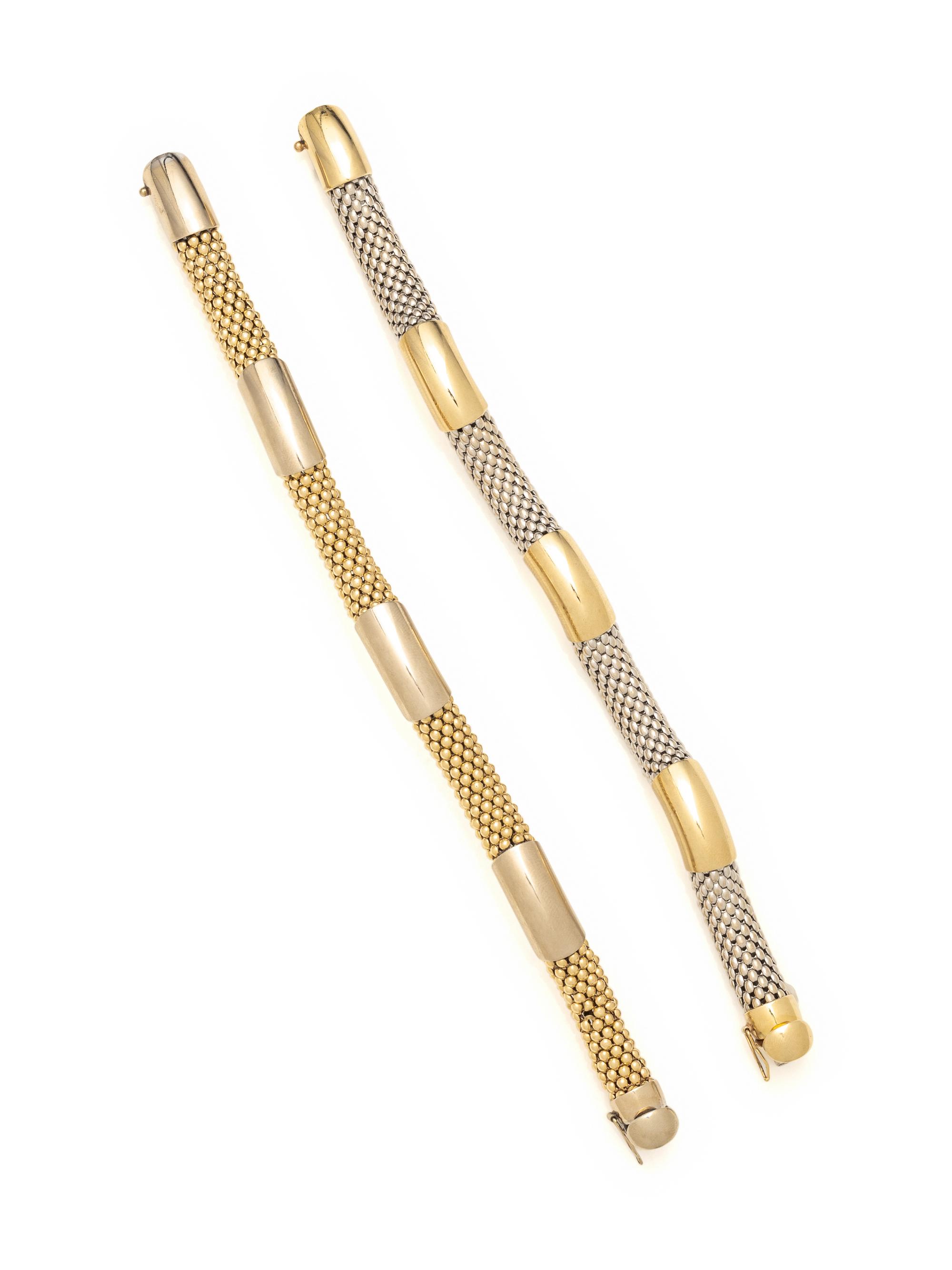 BICOLOR GOLD BRACELETS