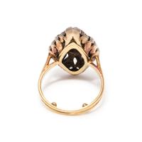 ANTIQUE, SAPPHIRE AND DIAMOND RING