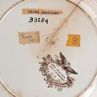 An American Ceramic Plate — CIRCA 1840