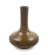 A Chinese Teadust Glazed Porcelain Bottle Vase