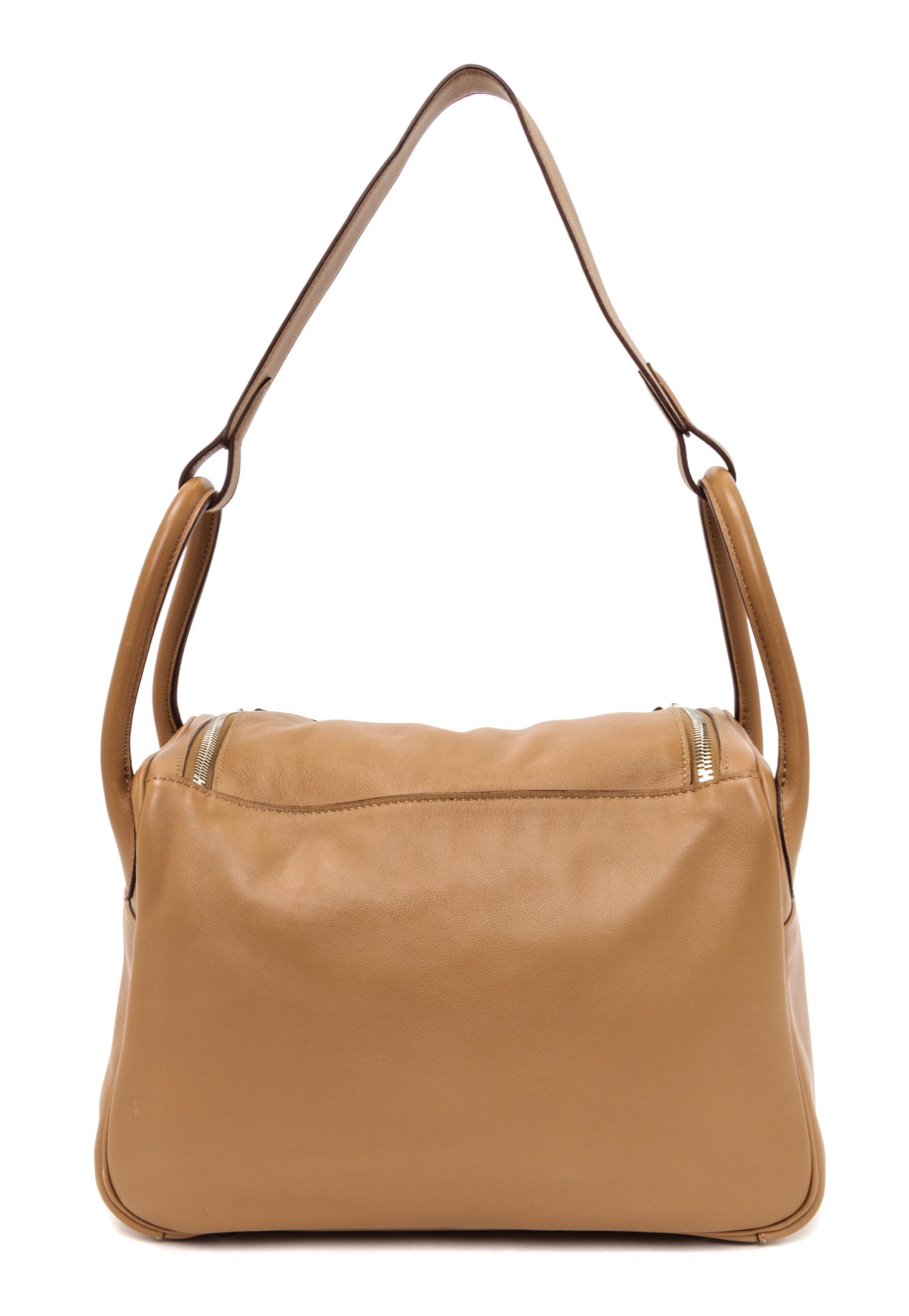 An Hermes Naturale Swift Lindy 30 Handbag, 12" x 7.5" x 6.5".