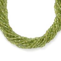 PERIDOT BEAD TORSADE NECKLACE