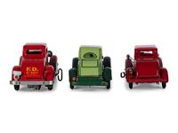 Three Pressed Steel Automobile Toys