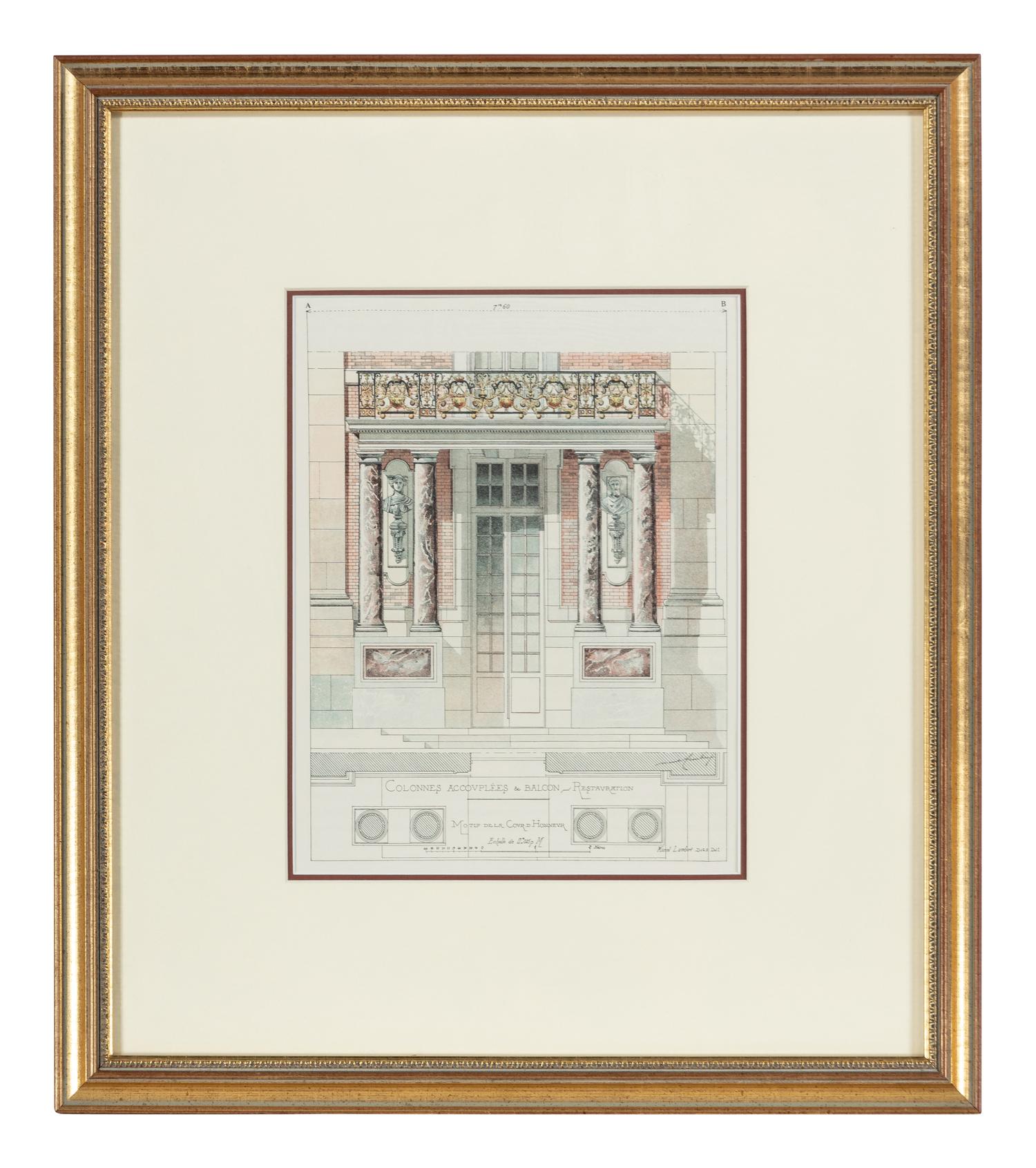 Five Continental Colored Engravings