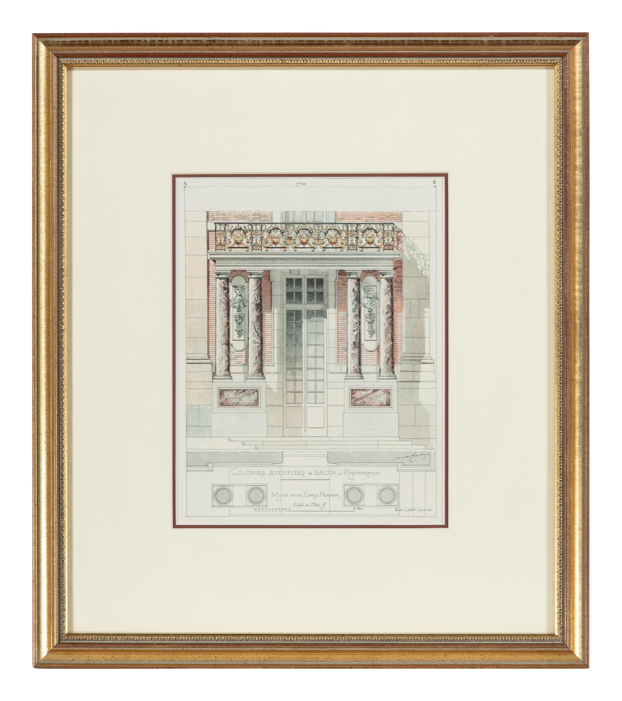Five Continental Colored Engravings