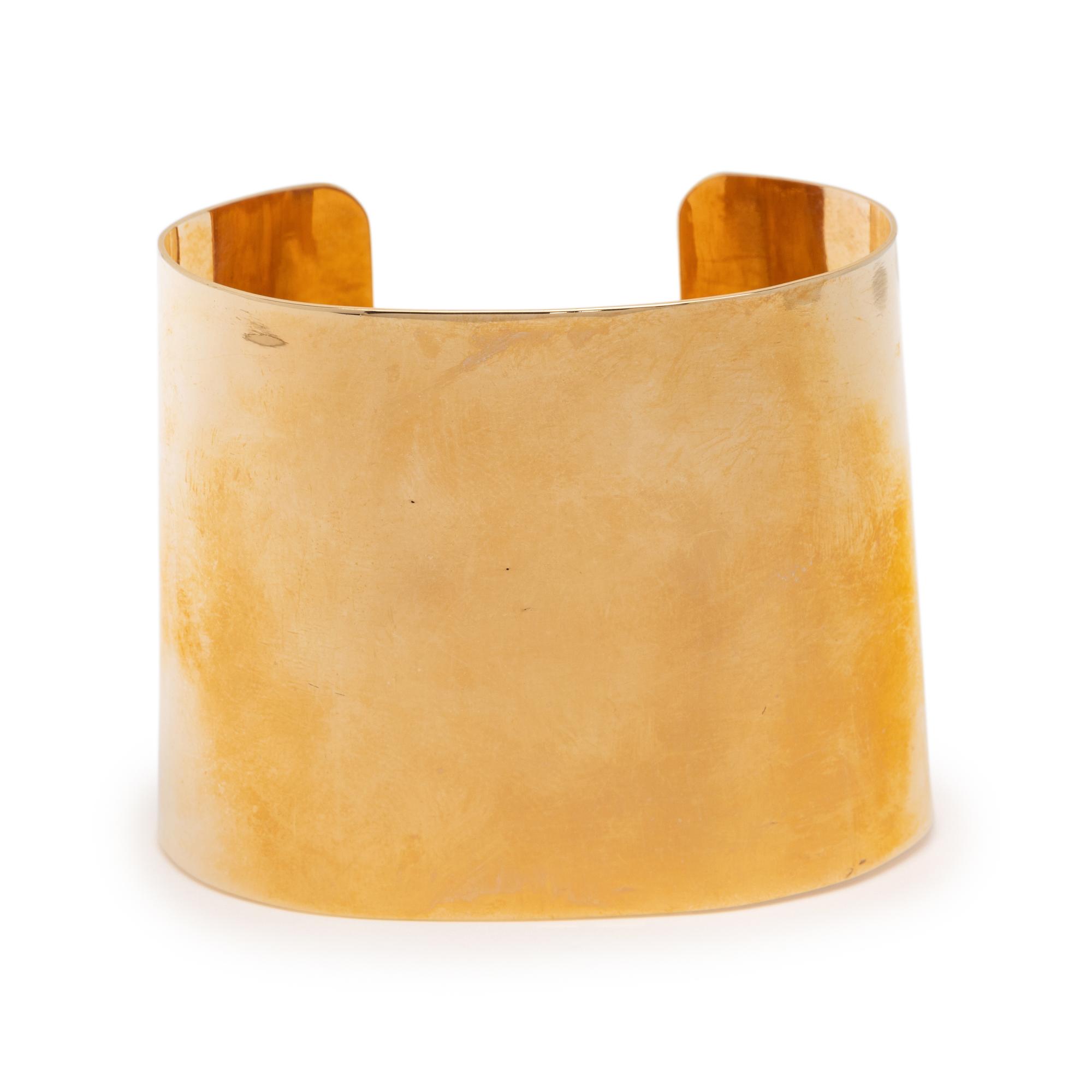 YELLOW GOLD CUFF BRACELET