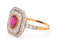 Antique, Ruby and Diamond Ring