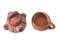 Pottery Effigy Vessel, PLUS Coffee Mug
