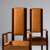French Art Deco Early 20th Century — Four Dining Chairs, c. 1920