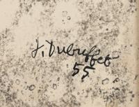 Pied du Mur au sol jonché , July 1955