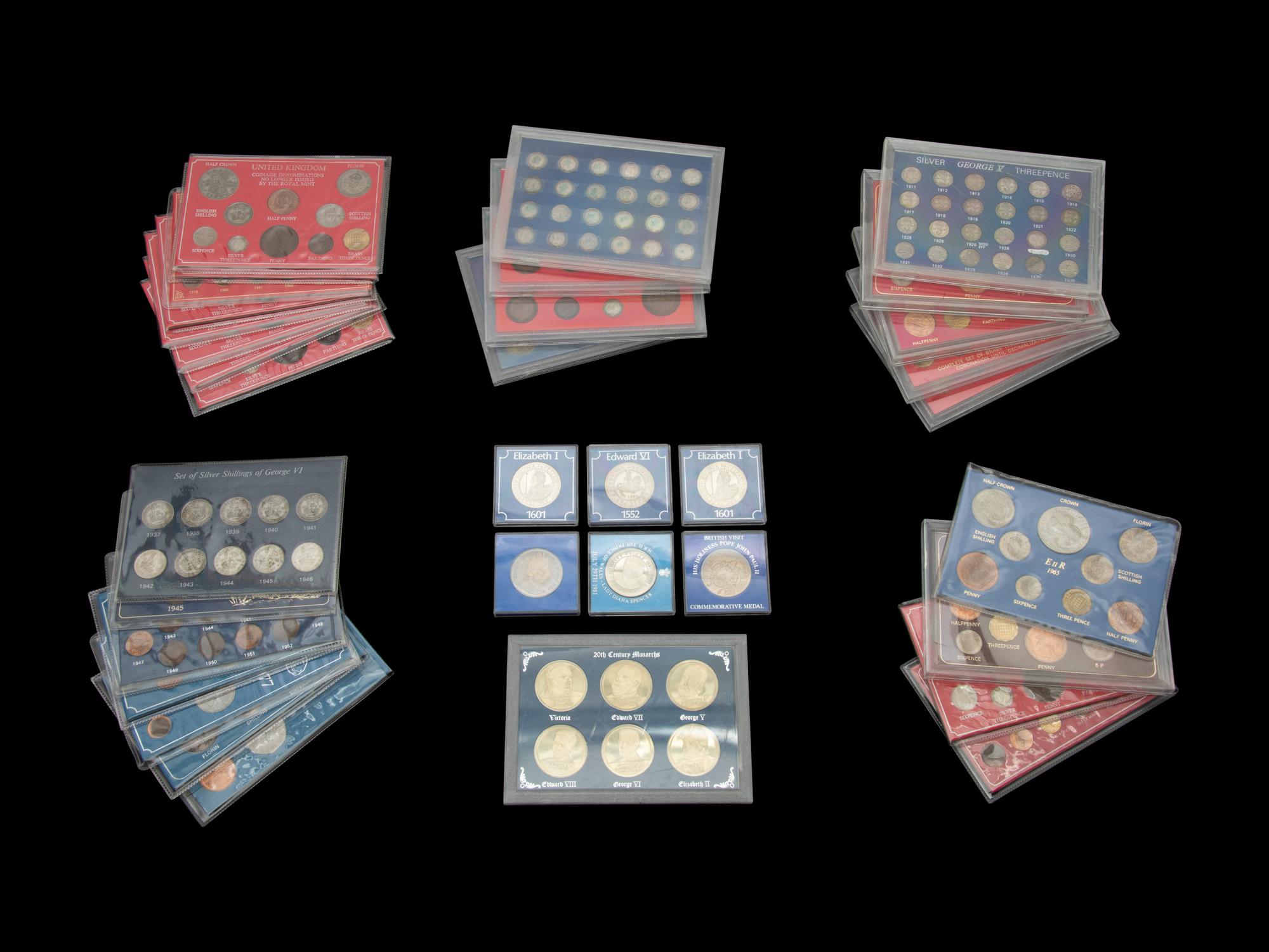 [GREAT BRITAIN] A Large Collection of Proof Sets, Mint Sets, Type Sets and Commemoraitve Coins