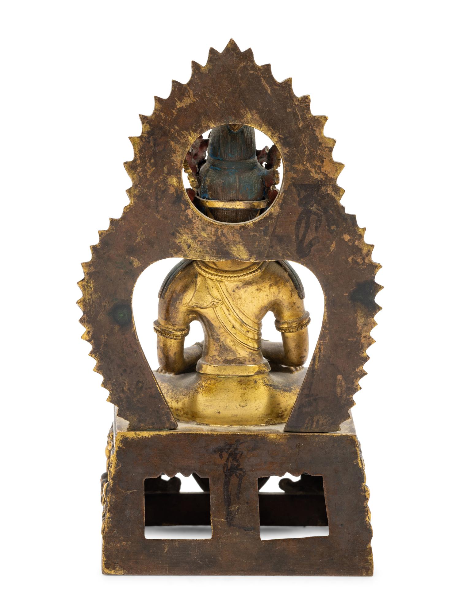 A Gilt Bronze Figure of Amitayus
