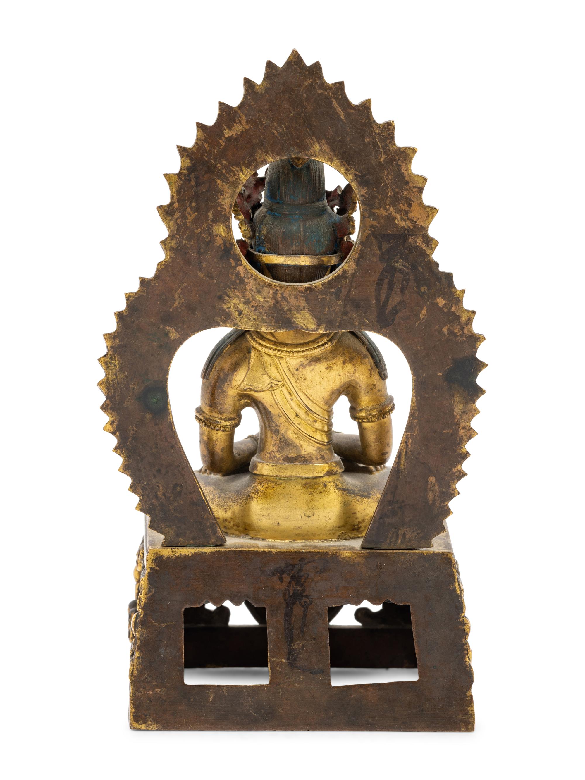 A Gilt Bronze Figure of Amitayus