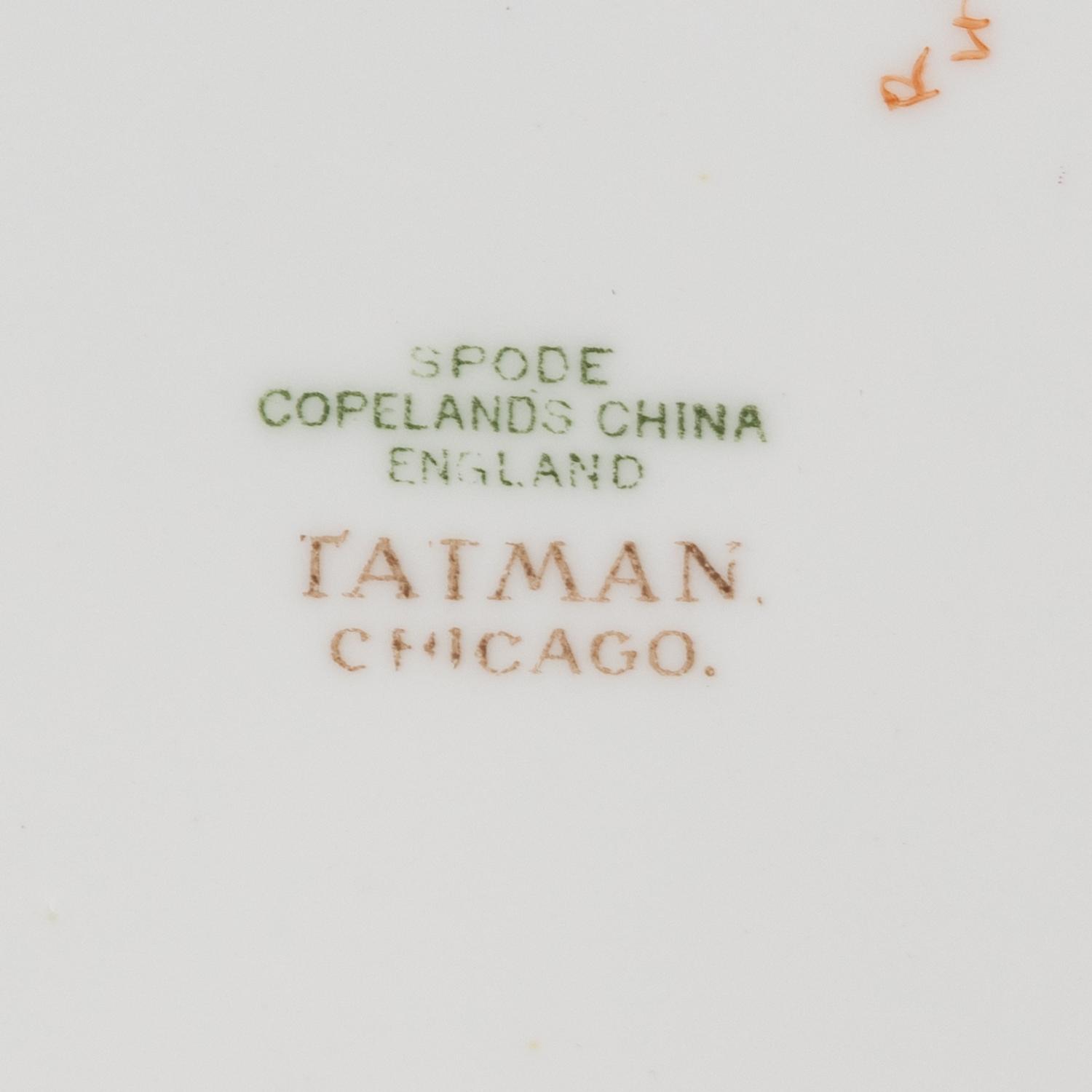 A Spode Polychrome Transferware Part Table Service