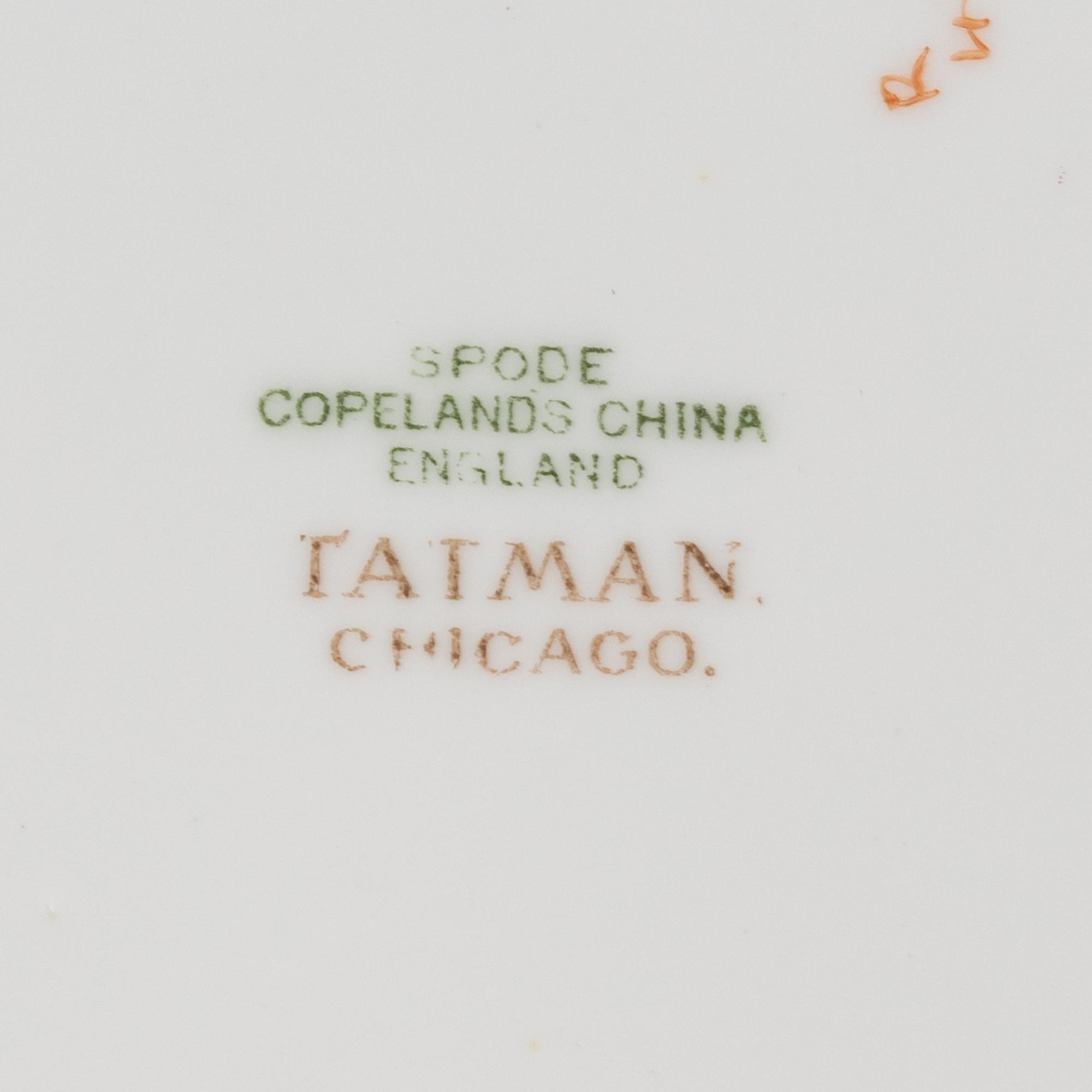 A Spode Polychrome Transferware Part Table Service