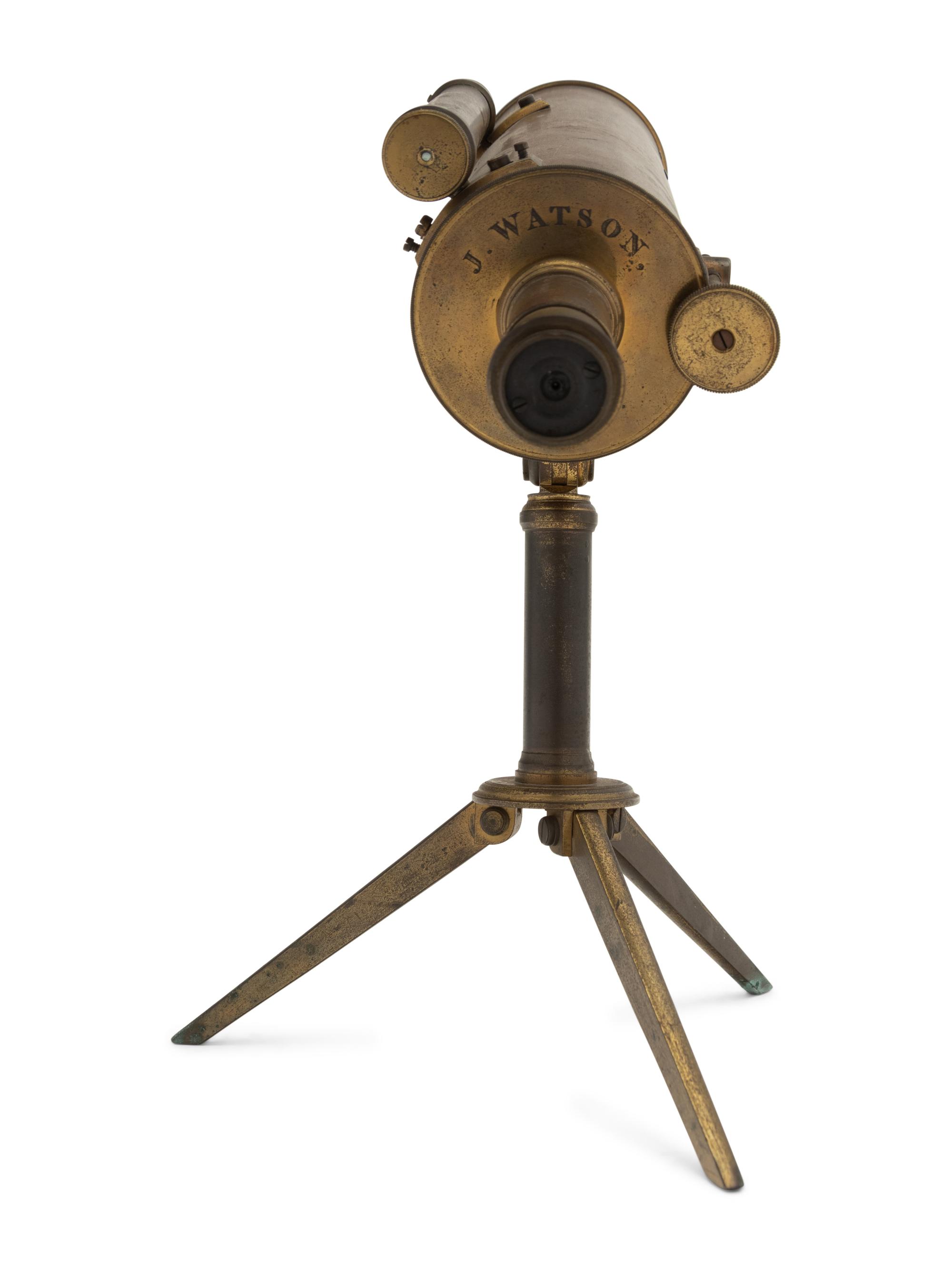 An English Brass 2 3/4-Inch Reflecting Telescope