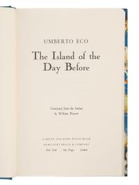 ECO, Umberto (1932-2016). A group of 6 works by Eco’s, MOST FIRST AMERICAN EDITIONS, comprising: