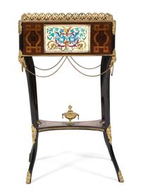 A Louis XV Gilt Metal Mounted Marquetry Inlaid Jardiniere — 19TH CENTURY
