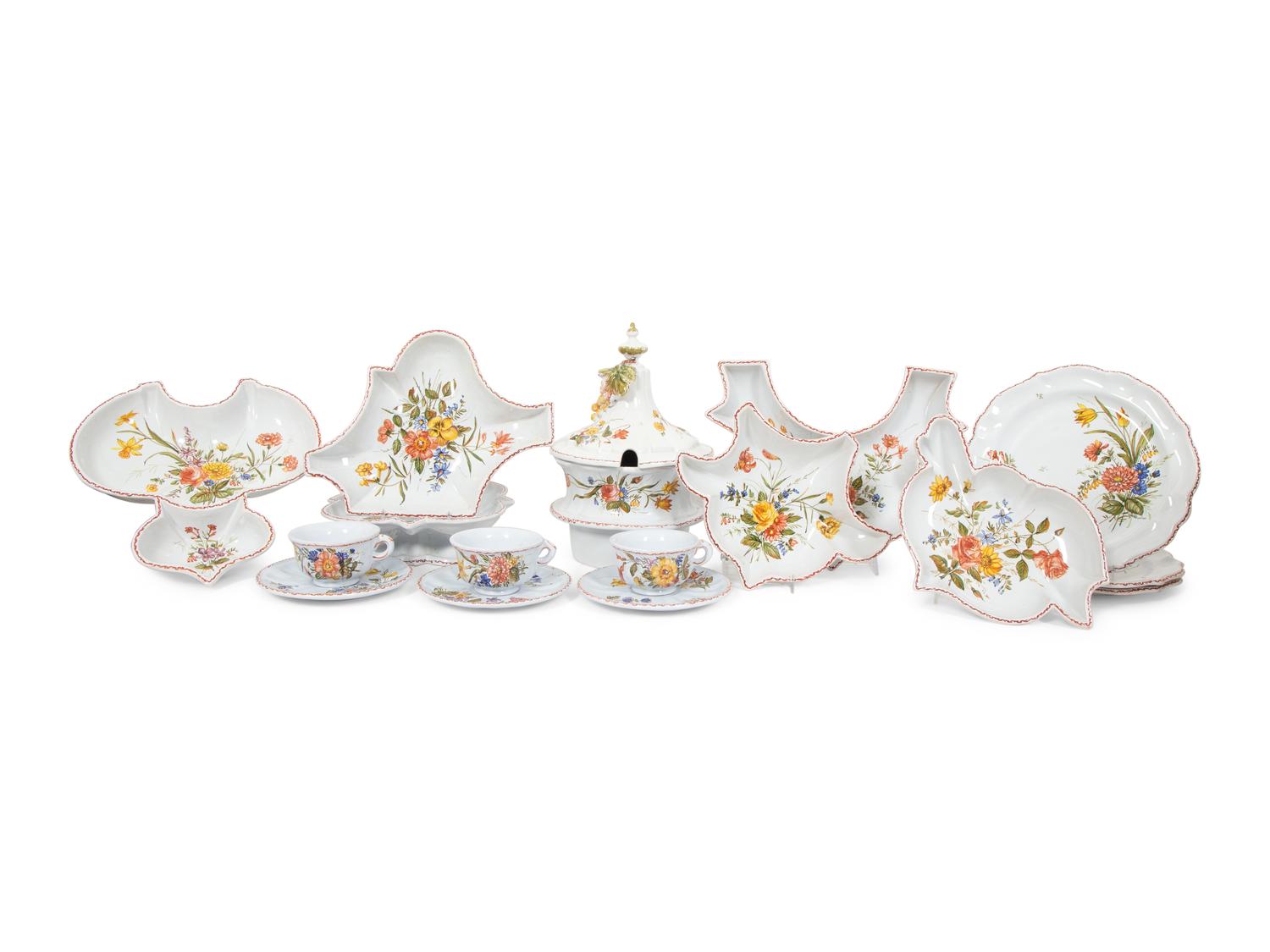 An Italian Ceramic Dinner Service