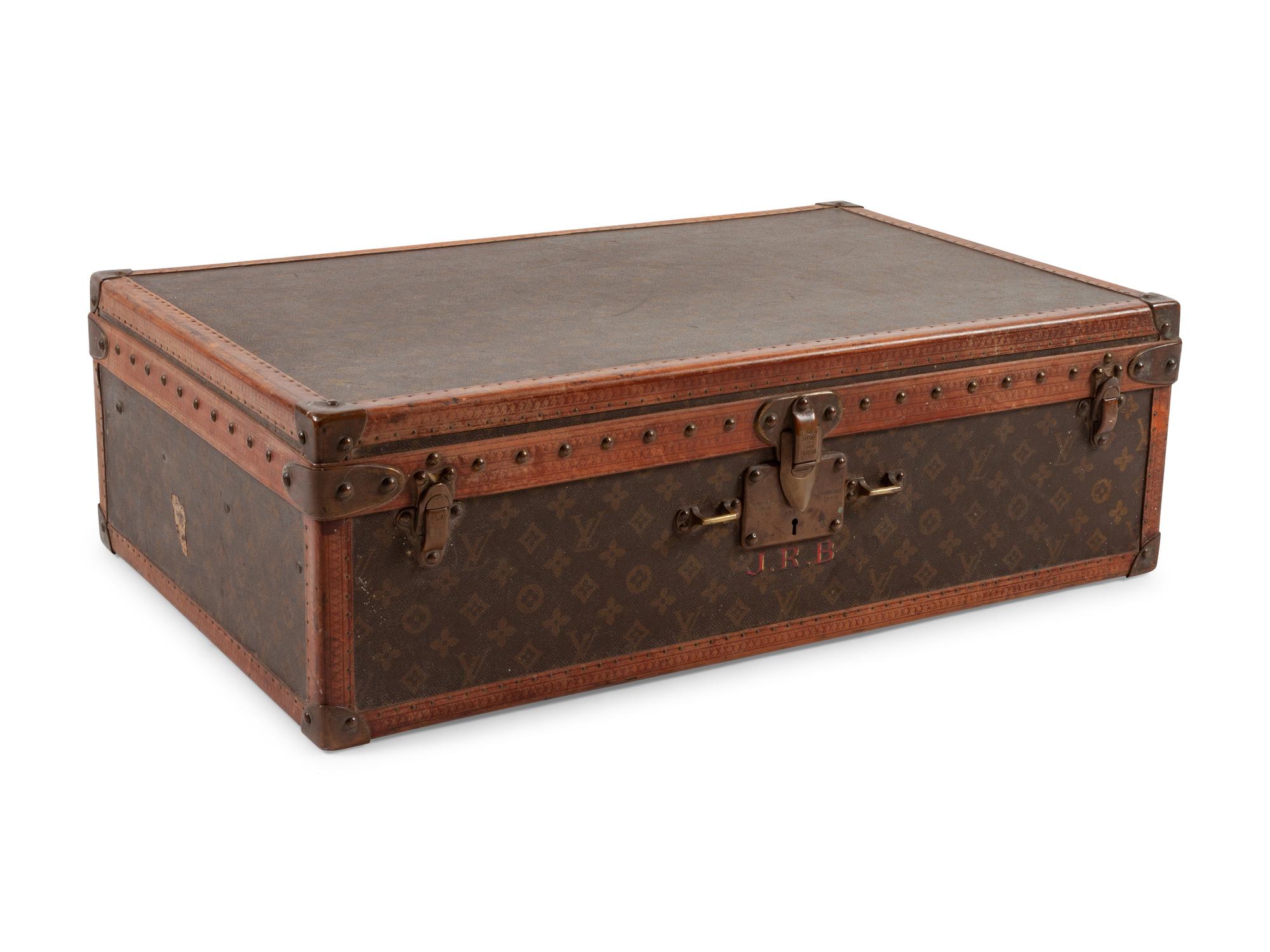 Vintage Brown Louis Vuitton Suitcase