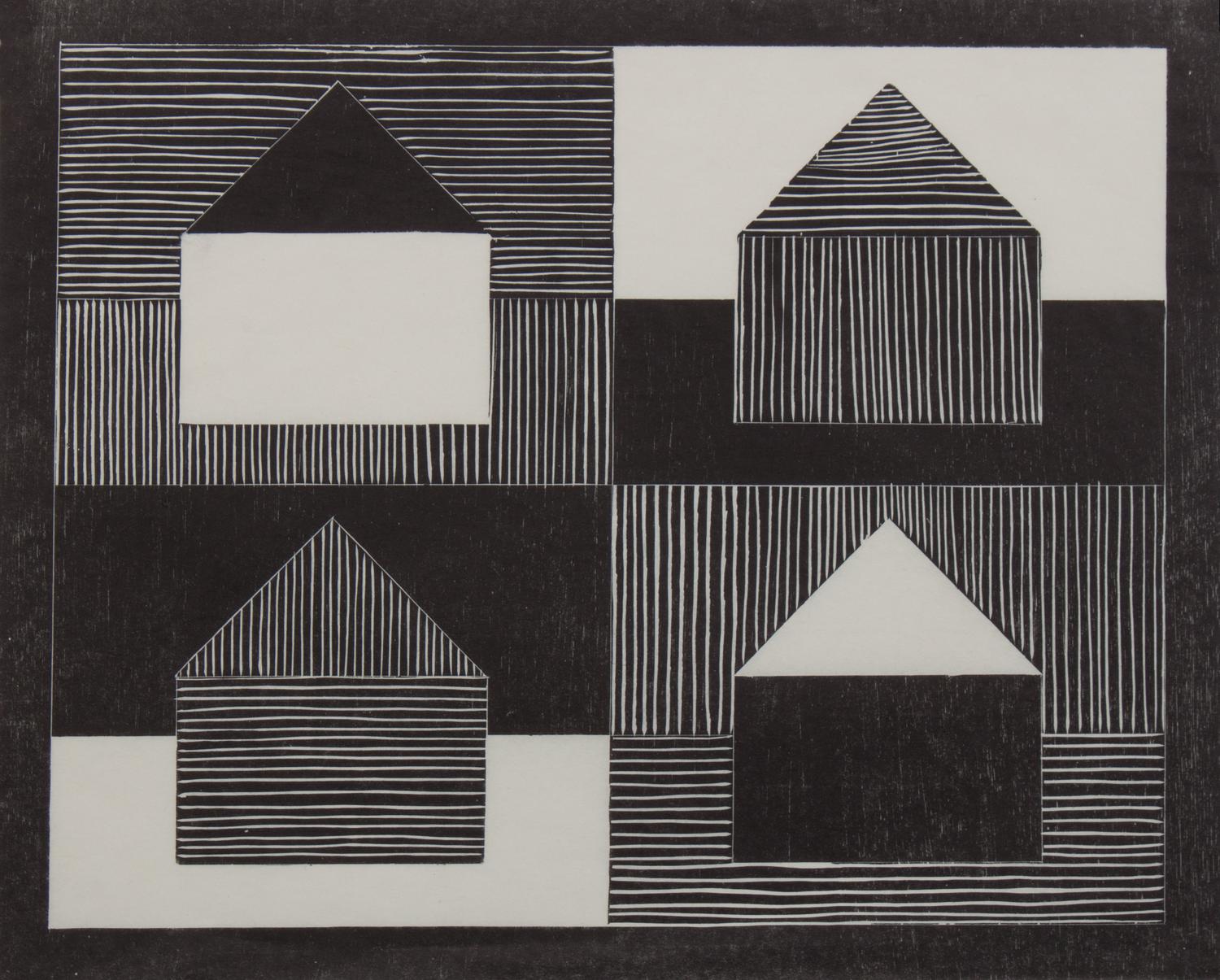 Jennifer Bartlett, (American, b. 1941), Black, Gray, White from Art Pro Choice II, 1991