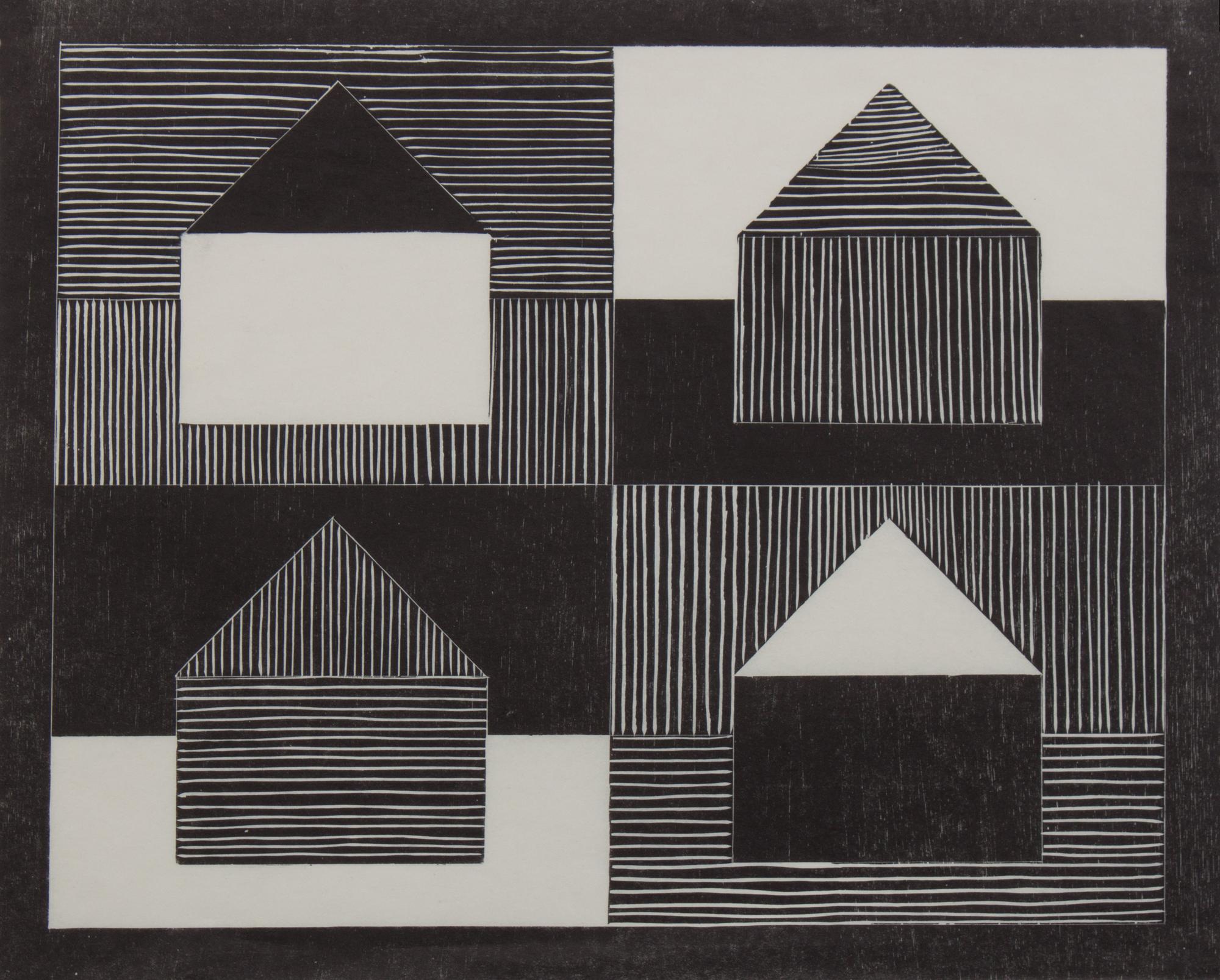 Jennifer Bartlett, (American, b. 1941), Black, Gray, White from Art Pro Choice II, 1991