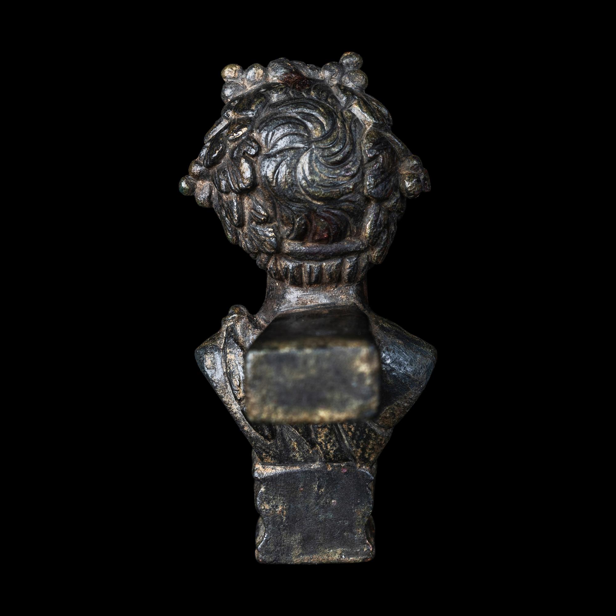 A Roman Bronze Support in the Form of a Satyr's Bust