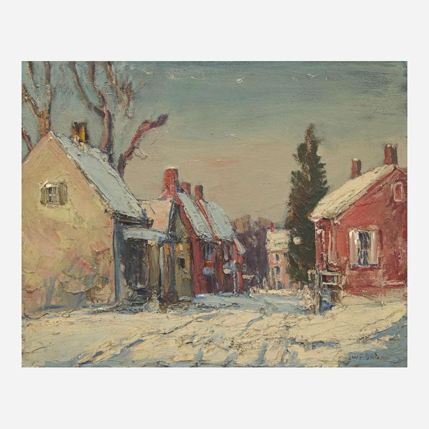 Walter Emerson Baum (American, 1884-1956) Winter, Sellersville