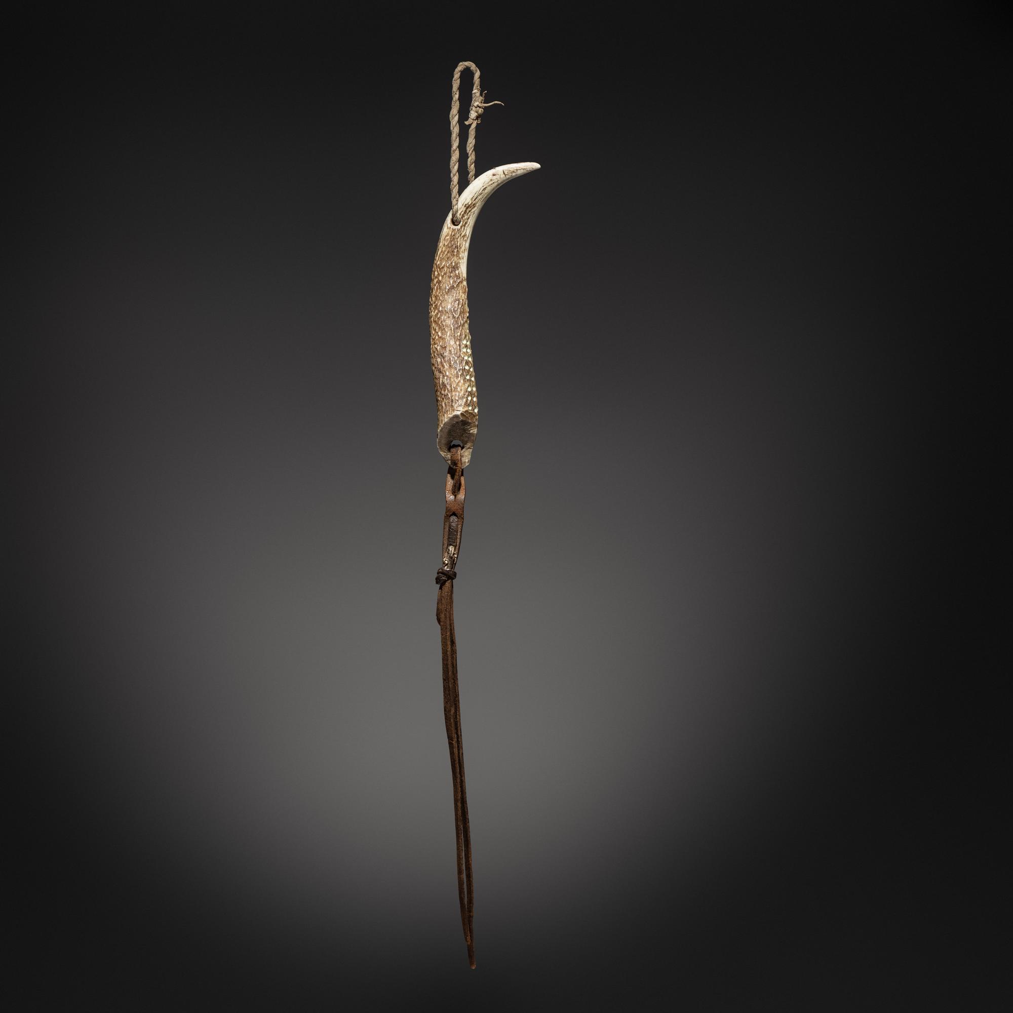 Mescalero Apache Elk Antler Quirt, Published