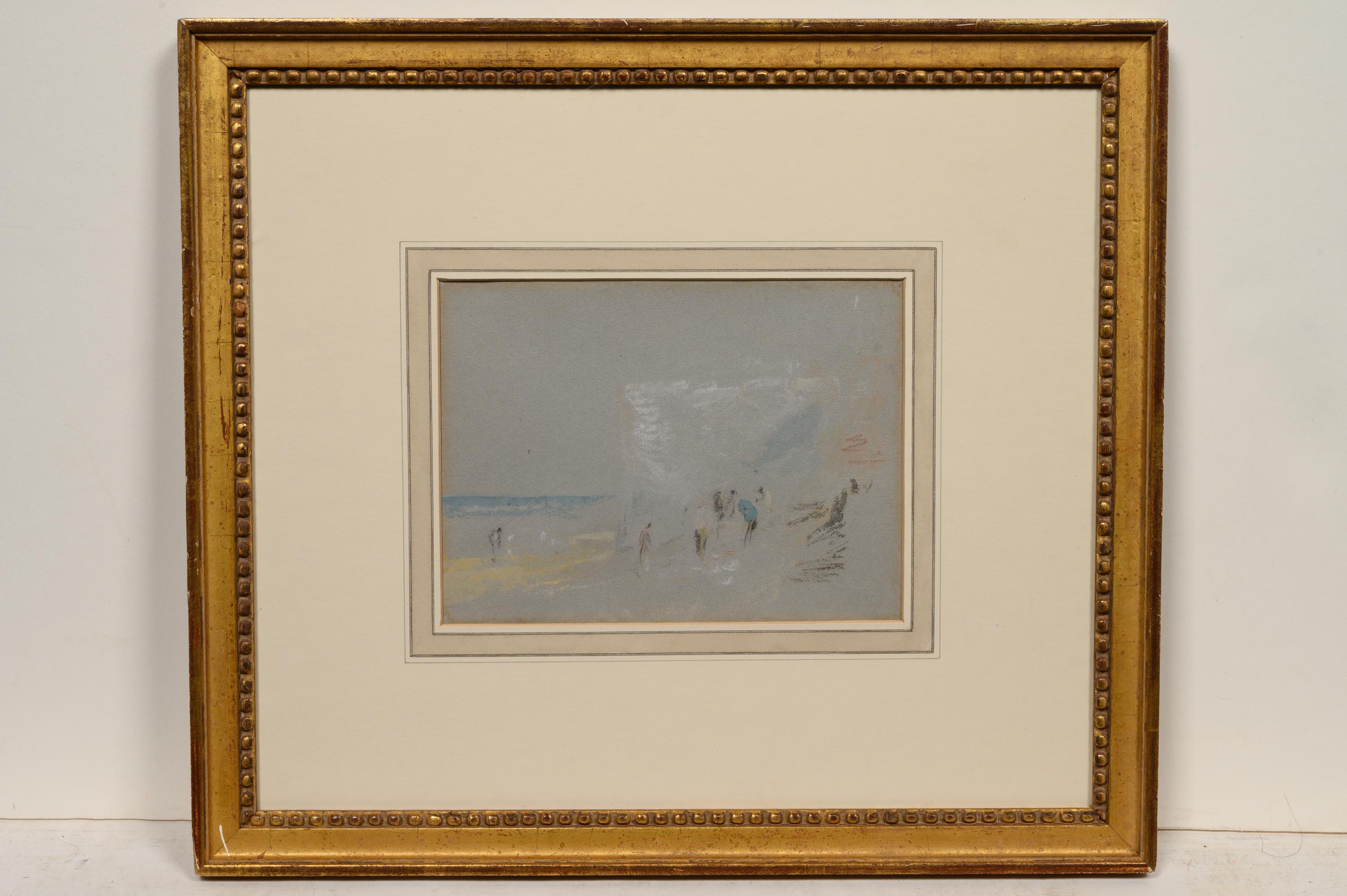 Figures on the Cliffs at Margate , c. 1840-45